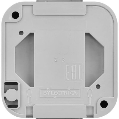 Розетка о/у 2P+E 16А, IP54, с прозрачной крышкой, ПРАЛЕСКА АКВА [РА16-297 (02)] серый