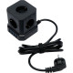 Сетевой фильтр  2м, 5 розеток, 10А/2500Вт, 3x1, 4хUSB, Cablexpert Tower [TWR-5-U4-B-2] чёрный