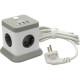 Сетевой фильтр  2м, 4 розетки, 10А/2500Вт, 3x1, 3хUSB+Type-C, Cablexpert Tower [TWR-4-CU2-W-2] белый