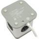Сетевой фильтр  2м, 4 розетки, 10А/2500Вт, 3x1, 3хUSB, Cablexpert Tower [TWR-4-U3-W-2] белый