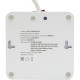 Сетевой фильтр  3м, 4 розетки, 10А/2500Вт, 3x1, 2хUSB+2xType-C, Cablexpert Plate [PLT-4-C2U2-W-3]