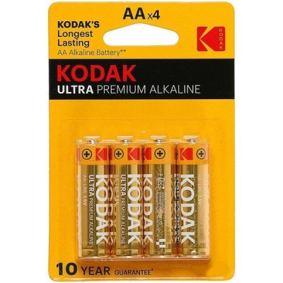 Батарейка Kodak AA LR06 ULTRA PREMIUM Alkaline [BL4/40] [KD LR6/4BL UP]