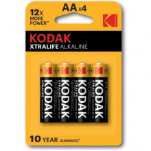 Батарейка Kodak AA LR06 XTRALIFE Alkaline [BL4/40] [KD LR6/4BL]