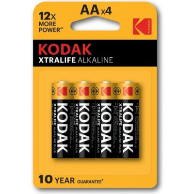 Батарейка Kodak AA LR06 XTRALIFE Alkaline [BL4/40] [KD LR6/4BL]