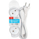 Удлинитель  7м 3 розетки б/з, 10А/2200Вт, ПВС 2х1, SmartBuy New [SBE-10-3-07m-N] белый
