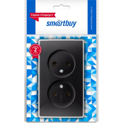 Розетка о/у 2x2P 16А, SmartBuy 
