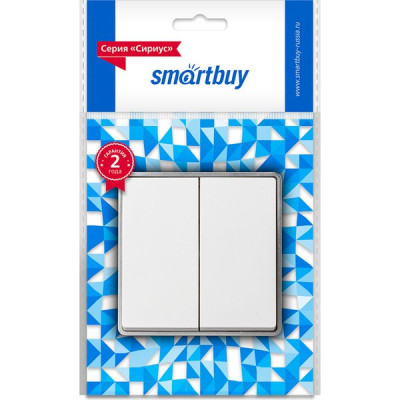 Выключатель о/у 2-кл 10А, Smartbuy 