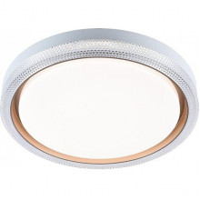 Светильник настенно-потолочный LED 80W, 3000-6000K, 5600Лм, 380*380*100, PL [2121/350 WH+GD]