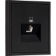 Розетка с/у компьютерная 1xRJ45, IP20, Smartbuy Капелла [SBE-09b-S1-RJ] черный soft touch