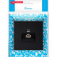 Розетка с/у компьютерная 1xRJ45, IP20, Smartbuy Капелла [SBE-09b-S1-RJ] черный soft touch