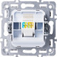 Розетка с/у компьютерная 1xRJ45, IP20, Smartbuy Капелла [SBE-09w-S1-RJ] белый soft touch