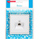Розетка с/у компьютерная 1xRJ45, IP20, Smartbuy Капелла [SBE-09w-S1-RJ] белый soft touch