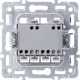 Выключатель с/у 2-кл 10А, IP20, с подсветкой, Smartbuy Капелла [SBE-09s-10-SW2-1] серебро soft touch