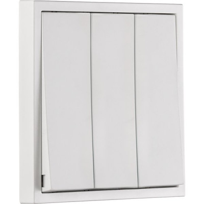 Выключатель с/у 3-кл 10А, IP20, Smartbuy Капелла [SBE-09w-10-SW3-0] белый soft touch