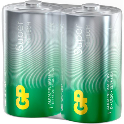 Батарейка GP D LR20 Super G-TECH Alkaline [SR2/20] [GP 13AA21RA-2CRS2]