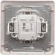 Выключатель с/у 1-кл 10А, IP20, в сборе, Schneider Electric Glossa [GSL000312][15] алюминий