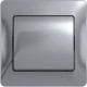 Выключатель с/у 1-кл 10А, IP20, в сборе, Schneider Electric Glossa [GSL000312][15] алюминий