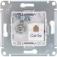 Розетка с/у TV+RJ45 кат.5e, IP20, Schneider Electric ATLASDESIGN [ATN000489][5] жемчуг