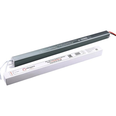 Блок питания 24V  48W, IP20, металл сверхтонкий длинный, Eleganz [ELEGANZ-48W-24V]