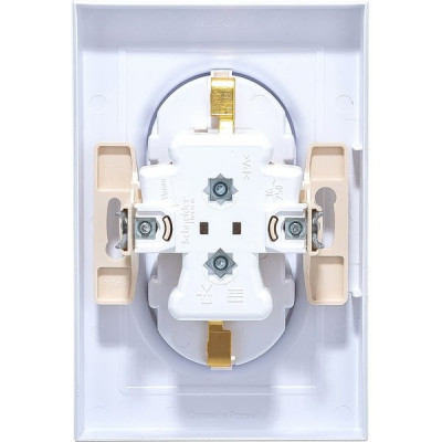 Розетка с/у 2x2P+Е 16A, IP20, в сборе, Schneider Electric ATLASDESIGN [ATN000424] жемчуг [6]