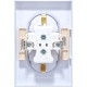 Розетка с/у 2x2P+Е 16A, IP20, в сборе, Schneider Electric ATLASDESIGN [ATN000424] жемчуг [6]