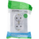 Розетка с/у 2x2P+Е 16A, IP20, в сборе, Schneider Electric ATLASDESIGN [ATN000424] жемчуг [6]
