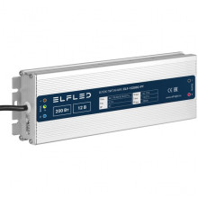Блок питания 12V 200W, IP67, металл влагозащищенный компактный, ELF [HCF-200]