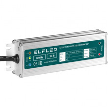 Блок питания 24V 100W, IP67, металл влагозащищенный компактный, ELF [ELF-24100С-LP]