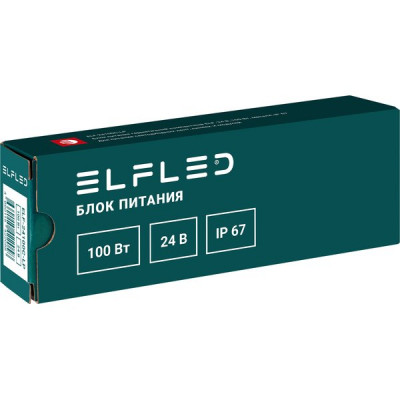 Блок питания 24V 100W, IP67, металл влагозащищенный компактный, ELF [ELF-24100С-LP]
