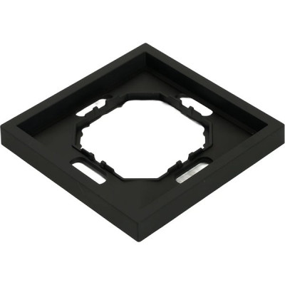 Рамка 1п, IP20, STEKKER Эмили [PFR00-5001-05][35] черный уголь soft touch