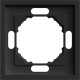 Рамка 1п, IP20, STEKKER Эмили [PFR00-5001-05][35] черный уголь soft touch