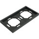 Рамка 2п, IP20, STEKKER Эмили [PFR00-5002-05] черный уголь soft touch