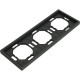 Рамка 3п, IP20, STEKKER Эмили [PFR00-5003-05] черный уголь soft touch