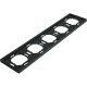 Рамка 5п, IP20, STEKKER Эмили [PFR00-5005-05][10] черный уголь soft touch