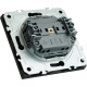 Розетка с/у 2P 16A, IP20, со шторками, STEKKER Эмили [RST16-5109-05][12] черный уголь soft touch