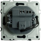 Выключатель с/у 1-кл 10А, IP20, с подсв., STEKKER Эмили [RSW10-5101-05][12] черный уголь soft touch