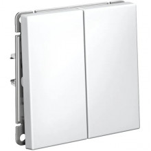 Выключатель с/у 2-кл 10А, IP20, Schneider Electric ARTGALLERY [GAL000151] белый