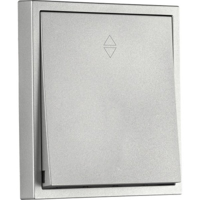 Переключатель с/у 1-кл 10А, IP20, Smartbuy Капелла [SBE-09s-10-SW12-0] серебро soft touch