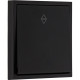 Переключатель с/у 1-кл 10А, IP20, Smartbuy Капелла [SBE-09b-10-SW12-0] черный soft touch