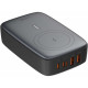 Зарядное устройство LDNIO, беспр. зар. Qi 15W, PD+PPS, 140W, GaN, [Q4010] Gray
