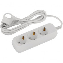 Удлинитель  3м 3 розетки с/з, 10А/2200Вт, ПВС 3х0.75, Эра Greenline [UDL-10-330-E]