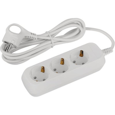 Удлинитель  3м 3 розетки с/з, 10А/2200Вт, ПВС 3х0.75, Эра Greenline [UDL-10-330-E]