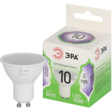 Лампа LED GU10/MR16 софит, 10W, 6500K, 1000Лм, ЭРА GL [LED MR16-10W-865-GU10 GL]