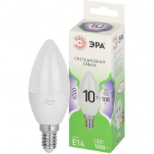 Лампа LED E14/B35 свеча, 10W, 6500K, 1000Лм, ЭРА GL [LED B35-10W-865-E14 GL]