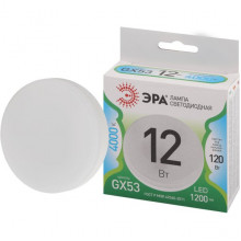 Лампа LED GX53, 12W, 4000K, 1200Лм, ЭРА GL [LED GX-12W-840-GX53 GL][10/100]