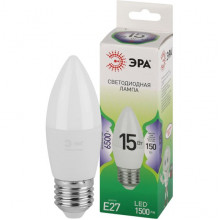 Лампа LED E27/B35 свеча, 15W, 6500K, 1500Лм, ЭРА GL [LED B35-15W-865-E27 GL]