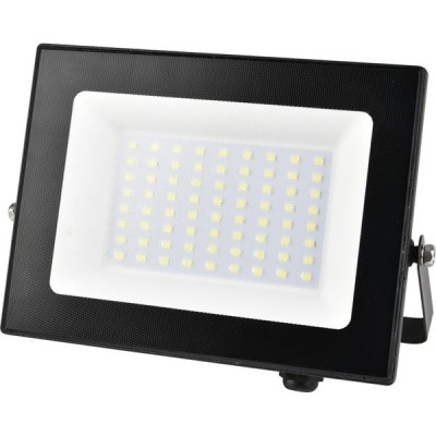 Прожектор LED  50W, 6500K, IP65, SMD, 5000Лм, призма, ЭРА PRO [LPR-062-0-65K-050] черный 