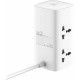 Сетевой фильтр  2м, 4 розетки, 10А/2500Вт, 1xUSB, 2xType-C PD QC, LDNIO [SC4383] белый