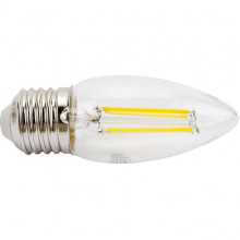 Лампа LED E27/C37 свеча,  8W, FILAMENT, 4500K, 630Лм, GL [GLDEN-CS-8-230-E27-4500]