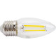 Лампа LED E27/C37 свеча,  8W, FILAMENT, 4500K, 630Лм, GL [GLDEN-CS-8-230-E27-4500]